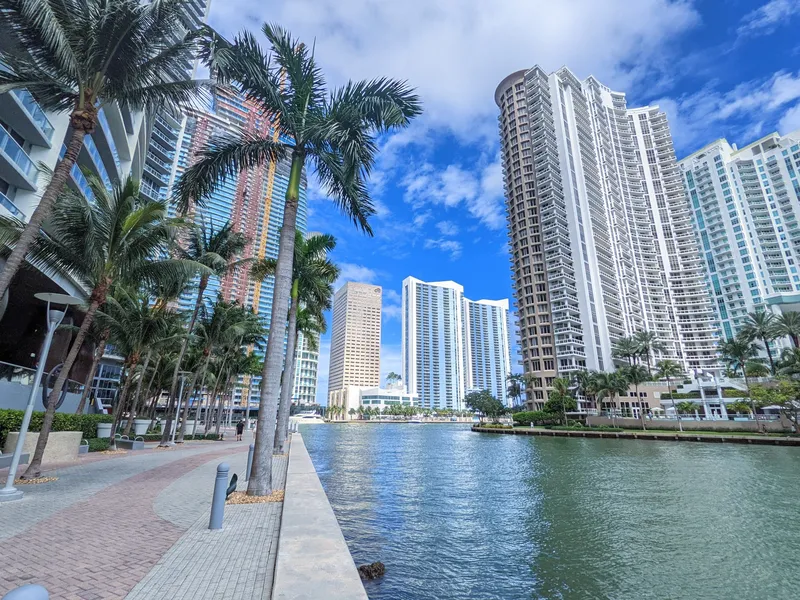Miami waterfront skyline